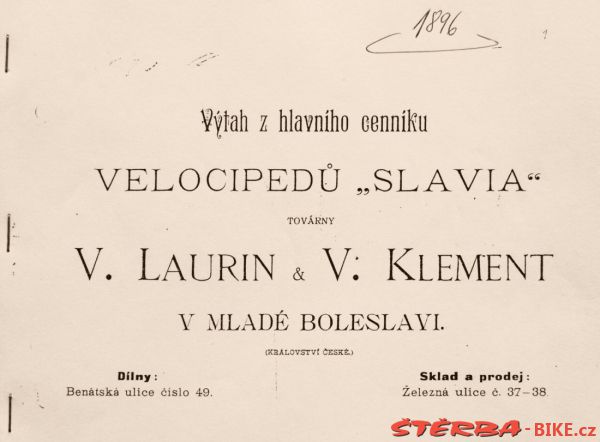 Laurin & Klement – Bicycles 1896