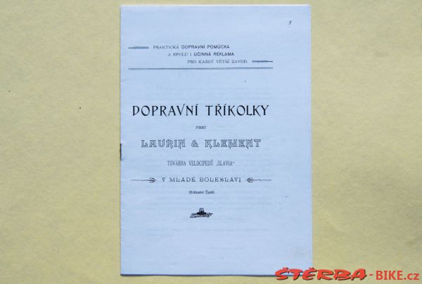 1899 Laurin & Klement – Transport tricycles