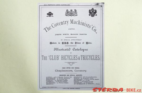 Coventry Machinists Co.  – 1884