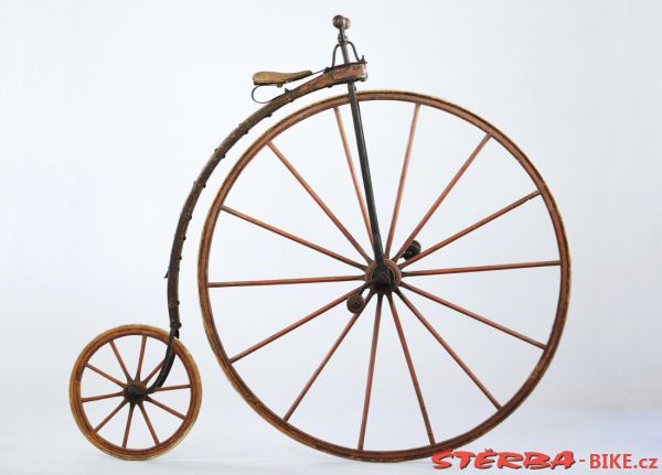 Wooden high wheel, made in France probably  – after a year 1874