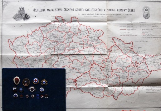 Mapa cyklistických klubů
