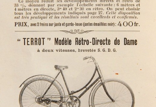 TERROT retro-directe de dame, France, 1905-13