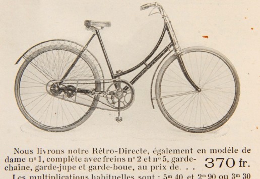 TERROT retro-directe de dame, France, 1905-13
