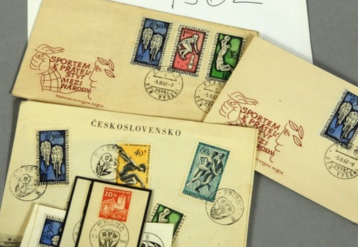 Soubor známek a razítek ZM - Česká Republika