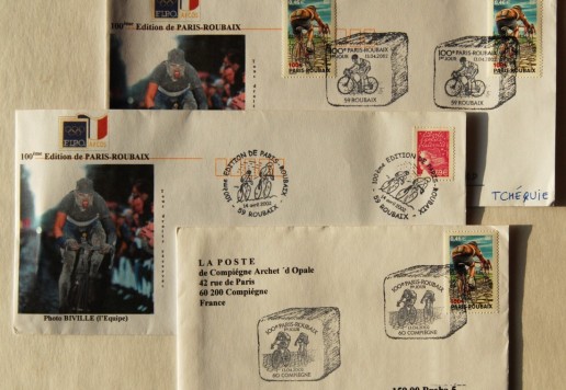 Group of postage stamps and postmarks - France