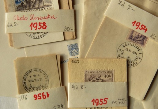 Group of postage stamps and postmarks - Tour de Slovakia