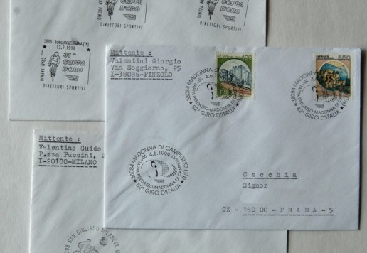 Group of postage stamps and postmarks -Italy