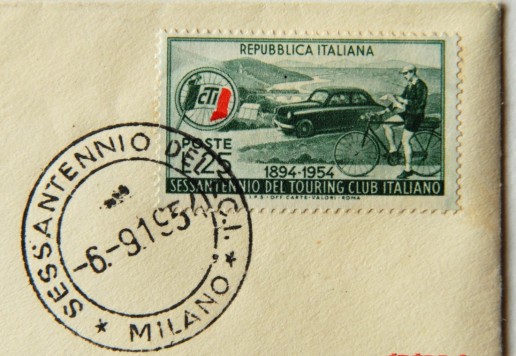 Soubor razítek, známek a obálek - Itálie