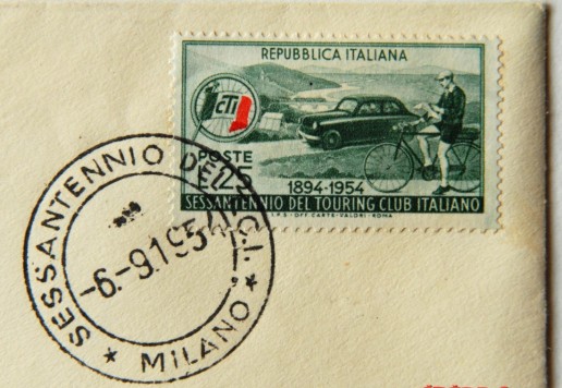 Group of postage stamps and postmarks -Italy