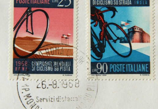 Group of postage stamps and postmarks -Italy