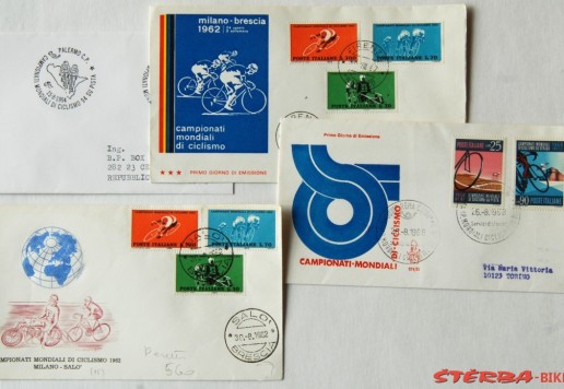 Group of postage stamps and postmarks -Italy