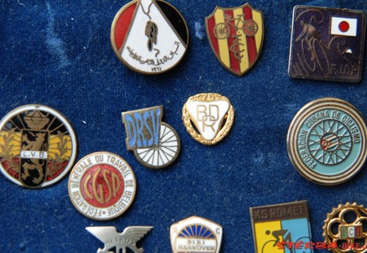 Approx. 150 pins of cycling, federations