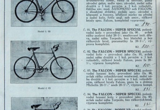 Falcon, sportovní kolo 1934