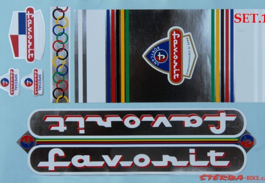 Rámové nálepky FAVORIT - SET 1
