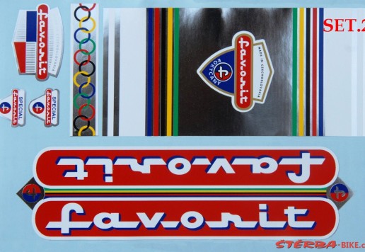 Rámové nálepky FAVORIT - SET 2
