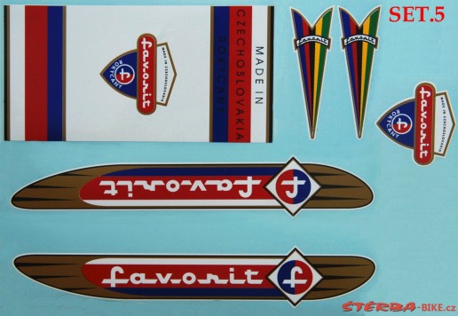 Rámové nálepky FAVORIT - SET 5