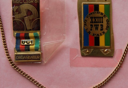 Group of badges "Course de la Paix"