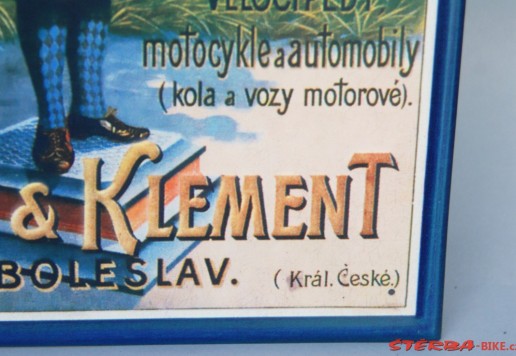 Reklamní cedule "Laurin & Klement"