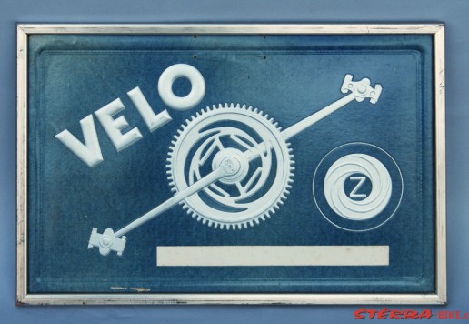 VELO reklamní plakát v rámu