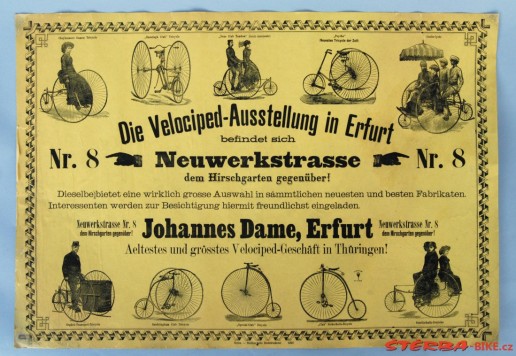 Originální plakát Velociped Ausstellung