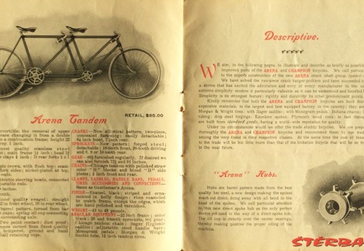 "Arena a Champion" firemní katalog - 1898