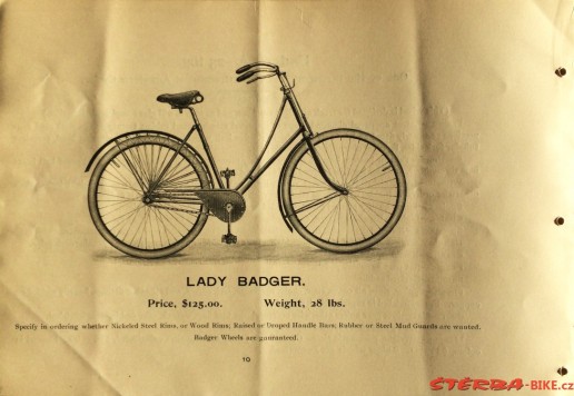 "Badger Cycle Company" firemní katalog - 1894