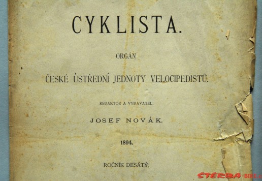 Cyklista - 1894 magazine