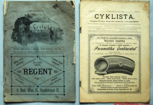 Časopis Cyklista - 1895