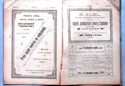 Časopis Cyklista - 1895