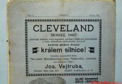 Cyklista - 1897 magazine