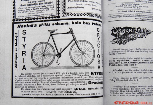 Časopis Cyklista - 1897/98