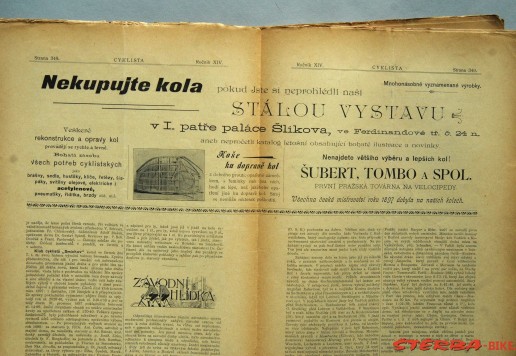3 x Časopis Cyklista - 1898 
