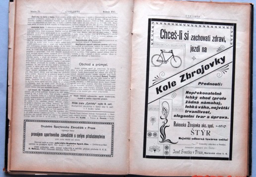 Cyklista - 1899/1900 magazine
