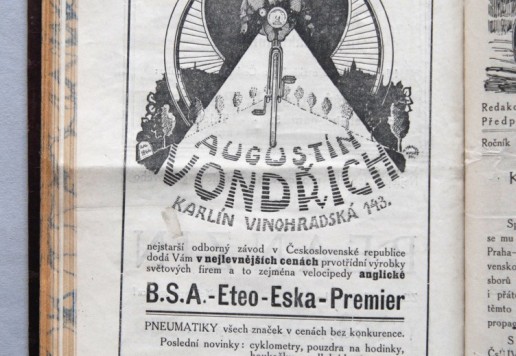 Cyklista - 1921 magazine