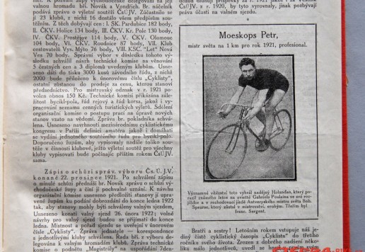 Cyklista - 1922 magazine