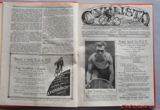Cyklista - 1922 magazine