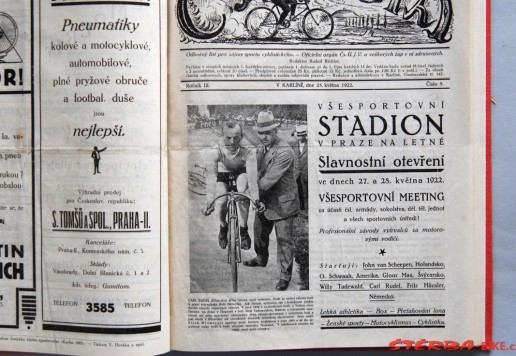 Cyklista - 1922 magazine