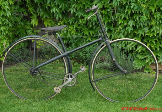 Men's X frame safety bicycle, c.1888