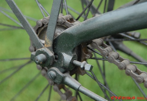 Men's X frame safety bicycle, c.1888