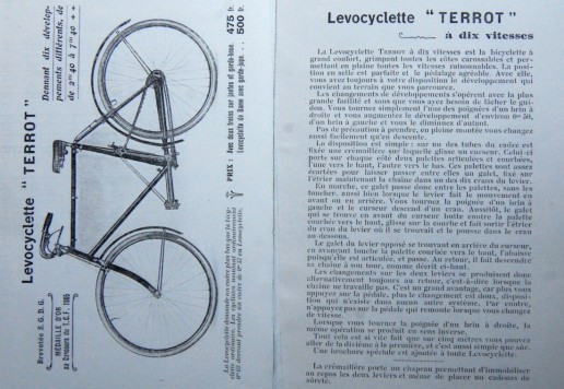 Lévocyclette TERROT 1909