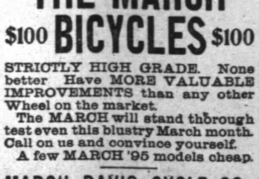 March, safety cca 1893