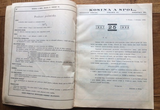 Kosina company catalogue and next