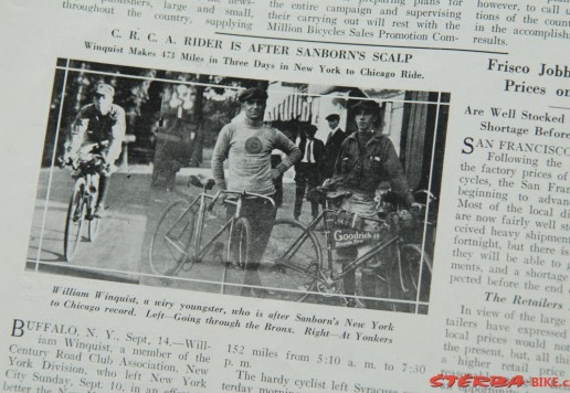 Magazine on bicycles