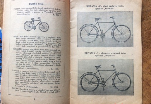 Škácha Josef ceník cca 1930