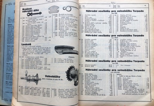 Efbe and next catalogues 1936 - 1940