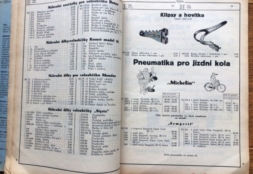 Efbe a další katalogy 1936 - 1940