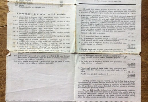 Efbe and next catalogues 1936 - 1940