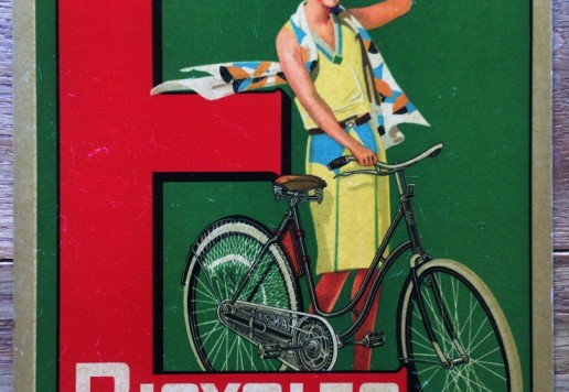 Eska bicycles reklamní karton