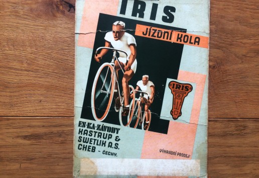 Iris reklamní karton