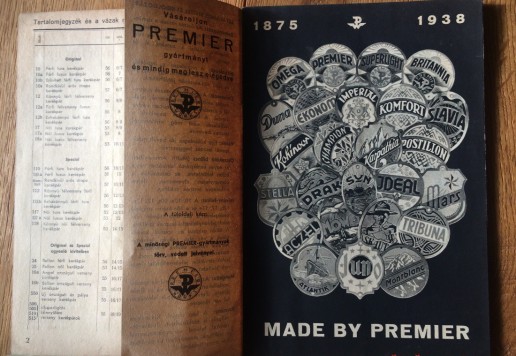 Premier catalogue 1938 (4 parts)